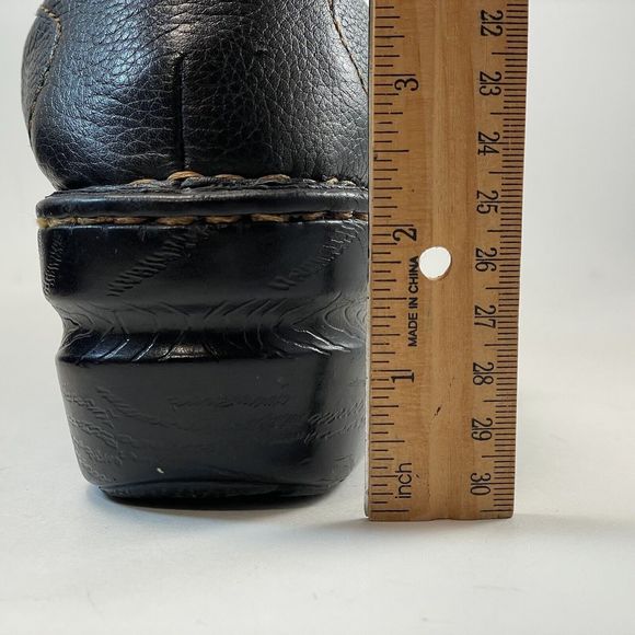 BOC Born Concept Peggy Mule SlipOn Clogs Women Size 8.5 Black Real Leather Nurse - Picture 6 of 16